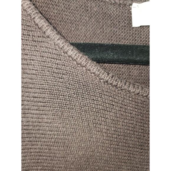 Michael kors Women's L Brown soft Professional classic sweater W zipper detail. - Picture 6 of 14